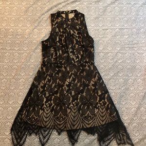Black lace dress